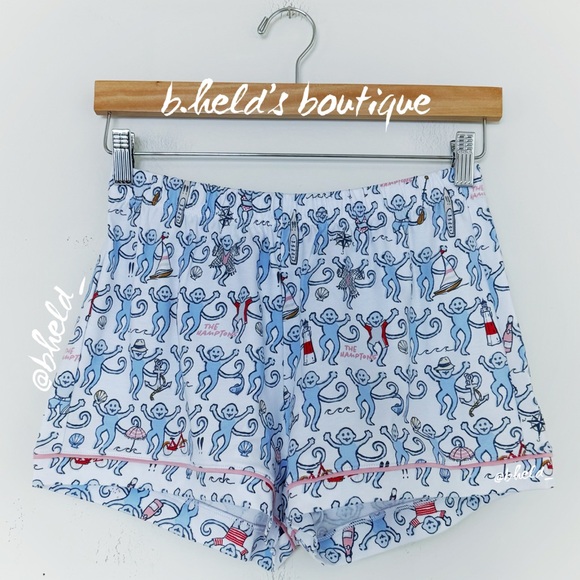 Roller Rabbit Hamptons Monkey Polo Pajamas in Blue Size XS Brand New NWT - Picture 11 of 14